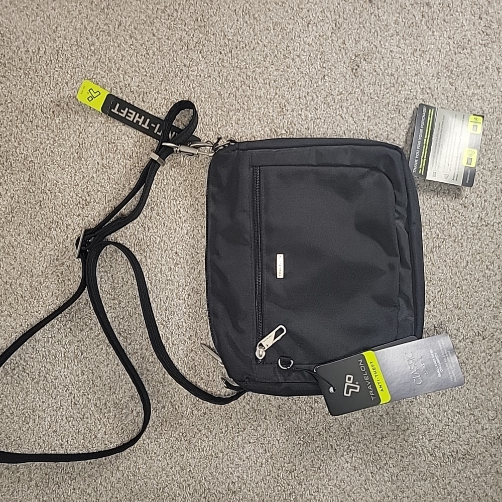 Travelon Black Anti-Theft Crossbody Bag